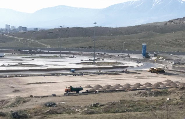 محوطه سازی پایانه مرزی بازرگان